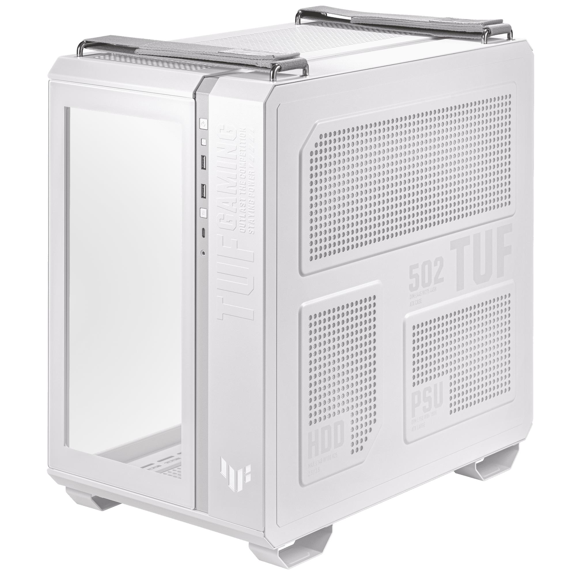 Datora korpuss ASUS TUF Gaming GT502 MidiTower ATX balts