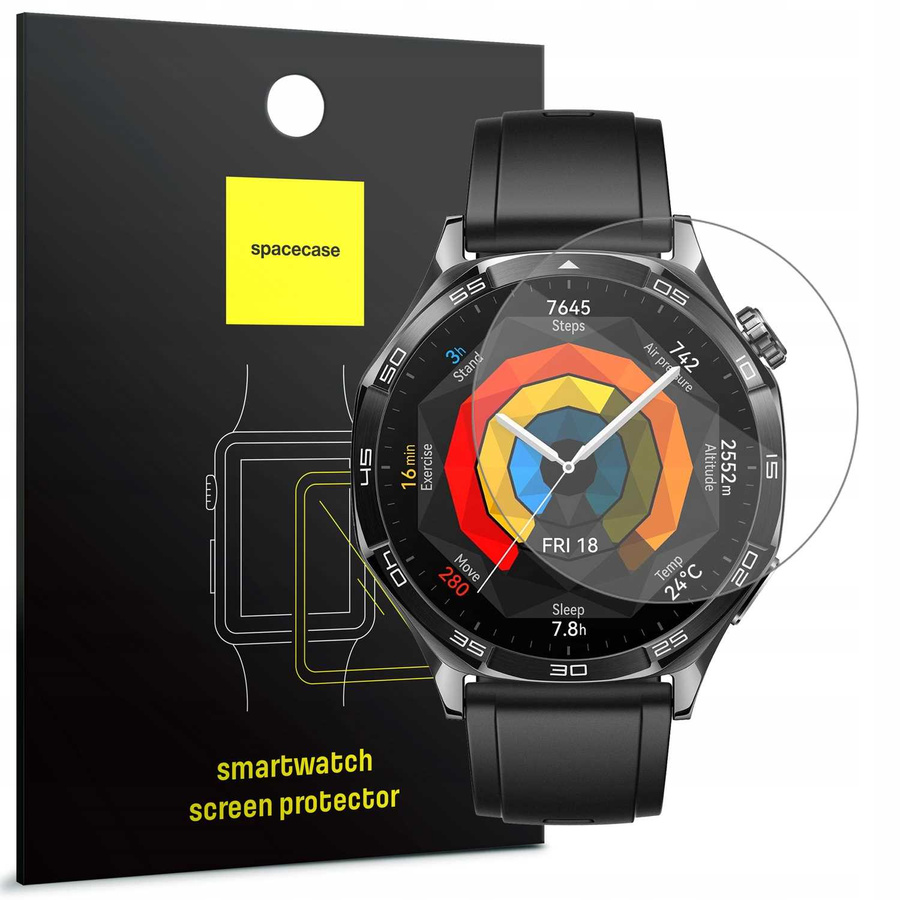 Spacecase Rūdīts stikls SW Glass 2.5D Huawei Watch GT5 46mm