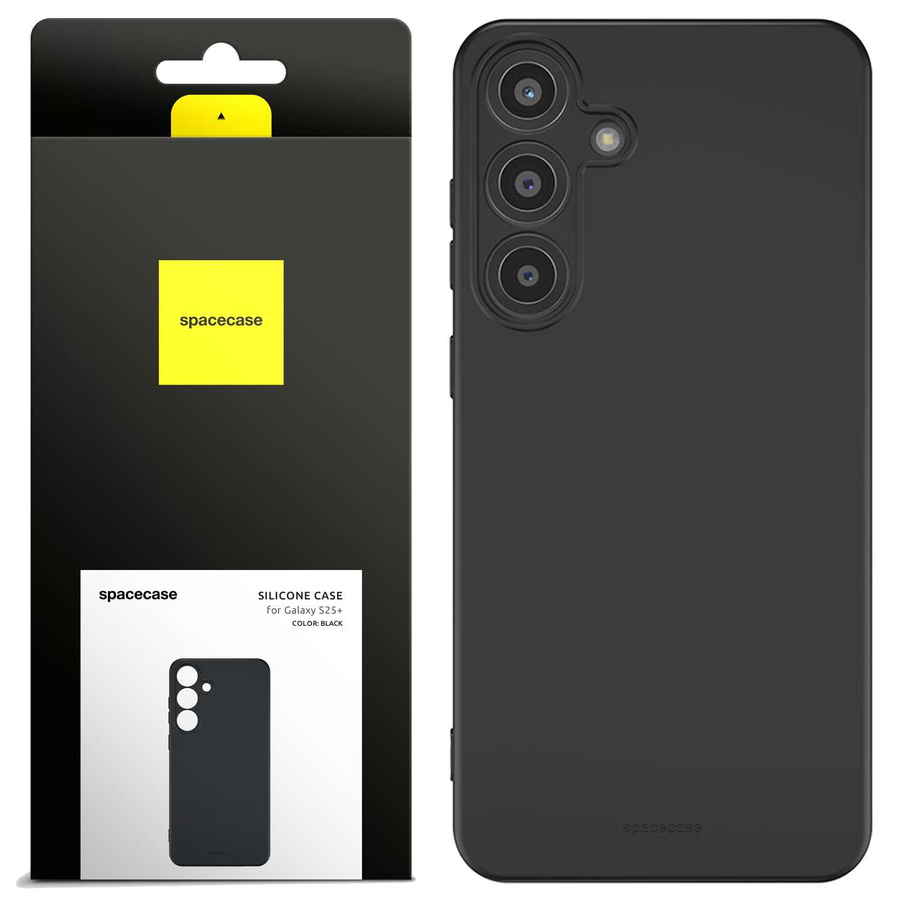 Spacecase Silikona maciņš 3.0 Galaxy S25+ melns