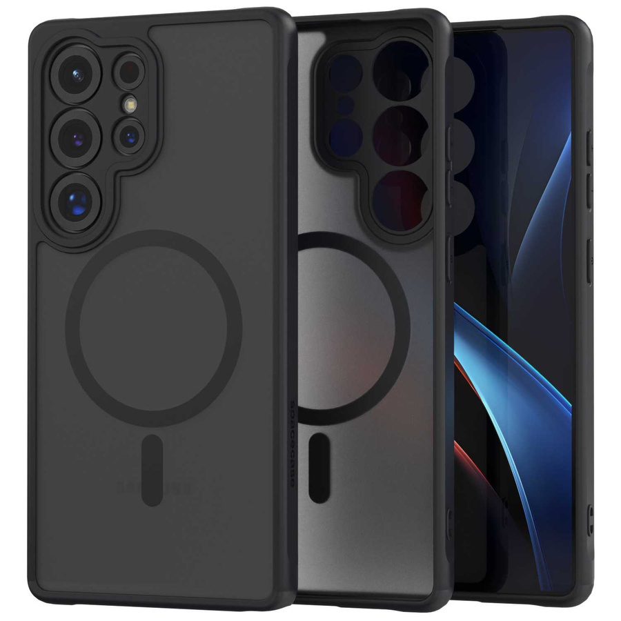 Spacecase Hybrid Mag maciņš Galaxy S25 Ultra melns