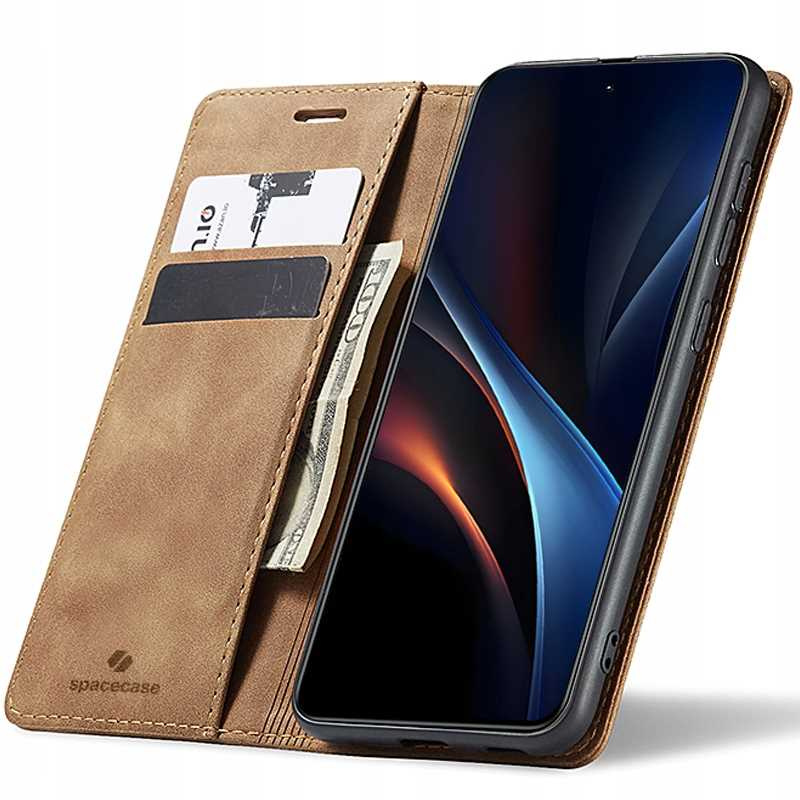 Spacecase Maciņš-maks Galaxy S25 Ultra gaiši brūns