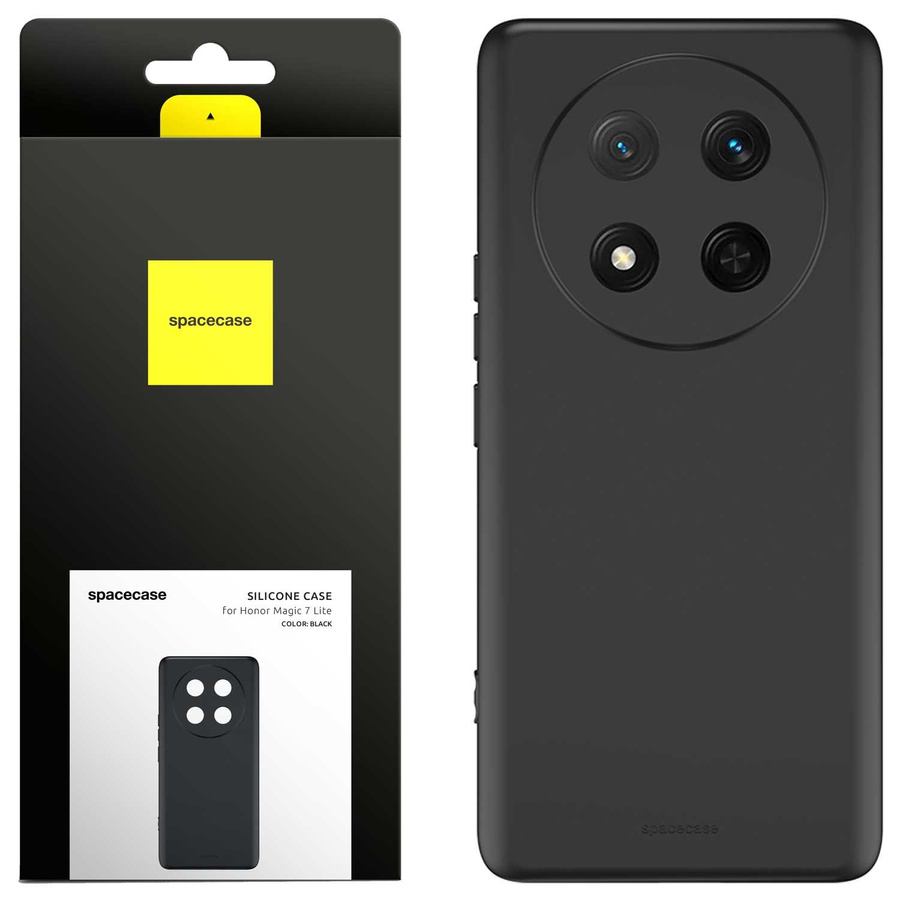Spacecase Silikona maciņš 3.0 Honor Magic 7 Lite melns