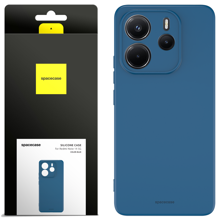 Spacecase Silikona maciņš 3.0 Redmi Note 14 4G zils