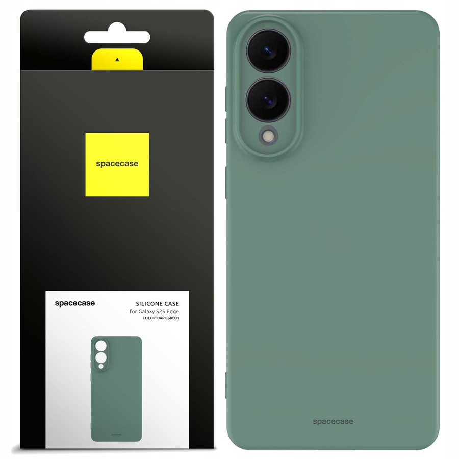 Spacecase Silikona maciņš 3.0 Galaxy S25 Edge tumši zaļš