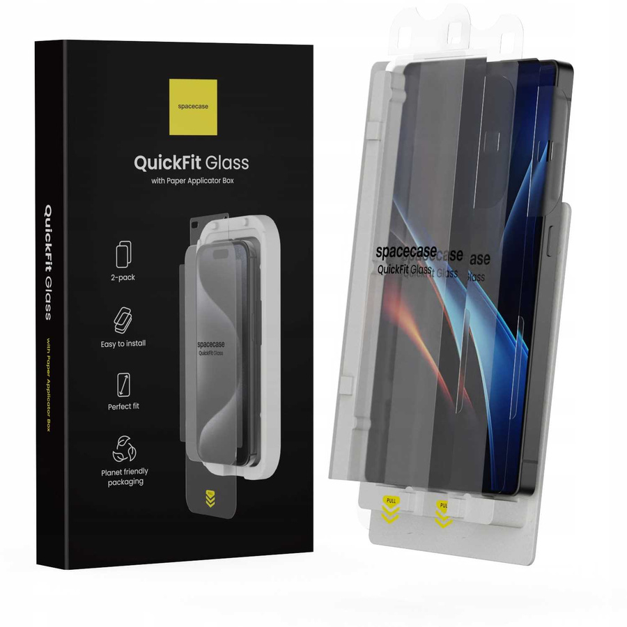 Spacecase Rūdīts stikls QuickFit Glass Galaxy S25 Ultra