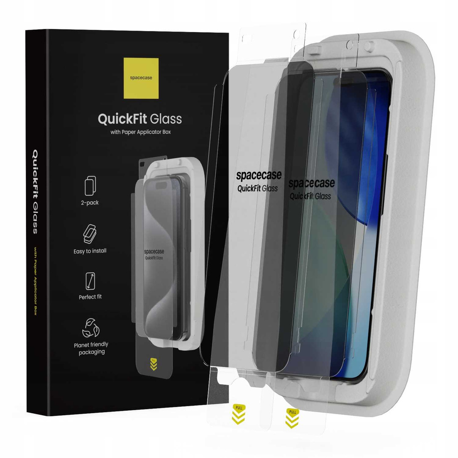 Spacecase Privātuma stikls QuickFit Privacy iPhone 16 Pro Max / 17 Pro Max