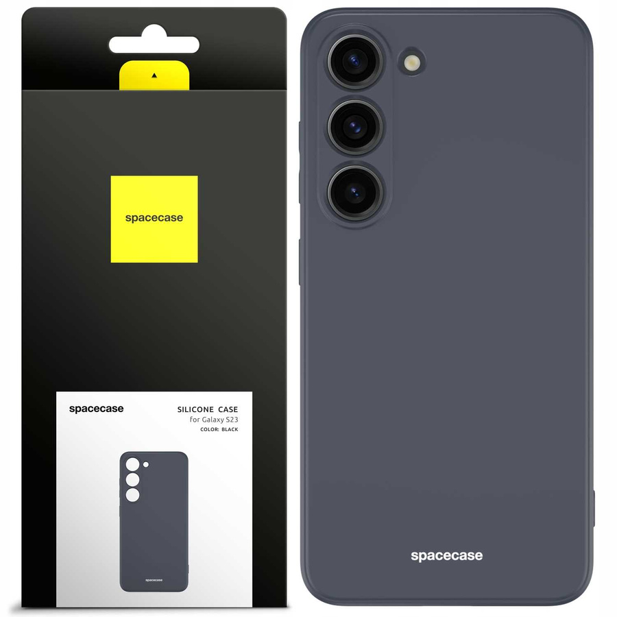 Spacecase Silikona maciņš Galaxy S23 melns