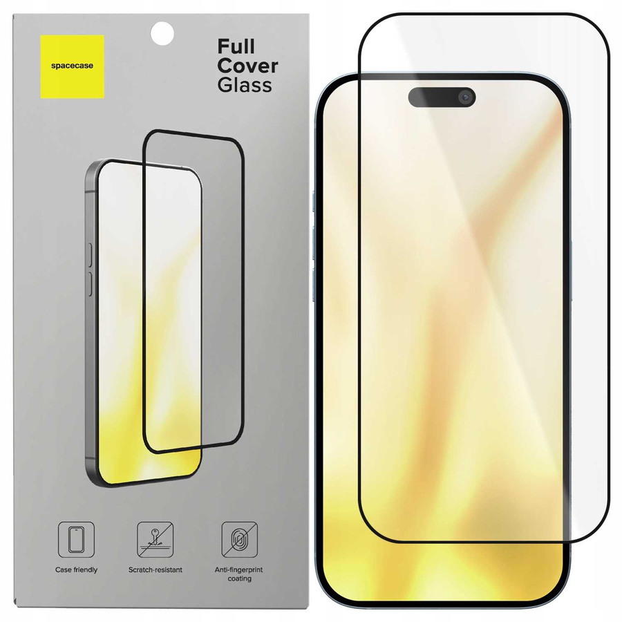 Spacecase Rūdīts stikls Glass Full Cover do iPhone 13/13 Pro/14/16E