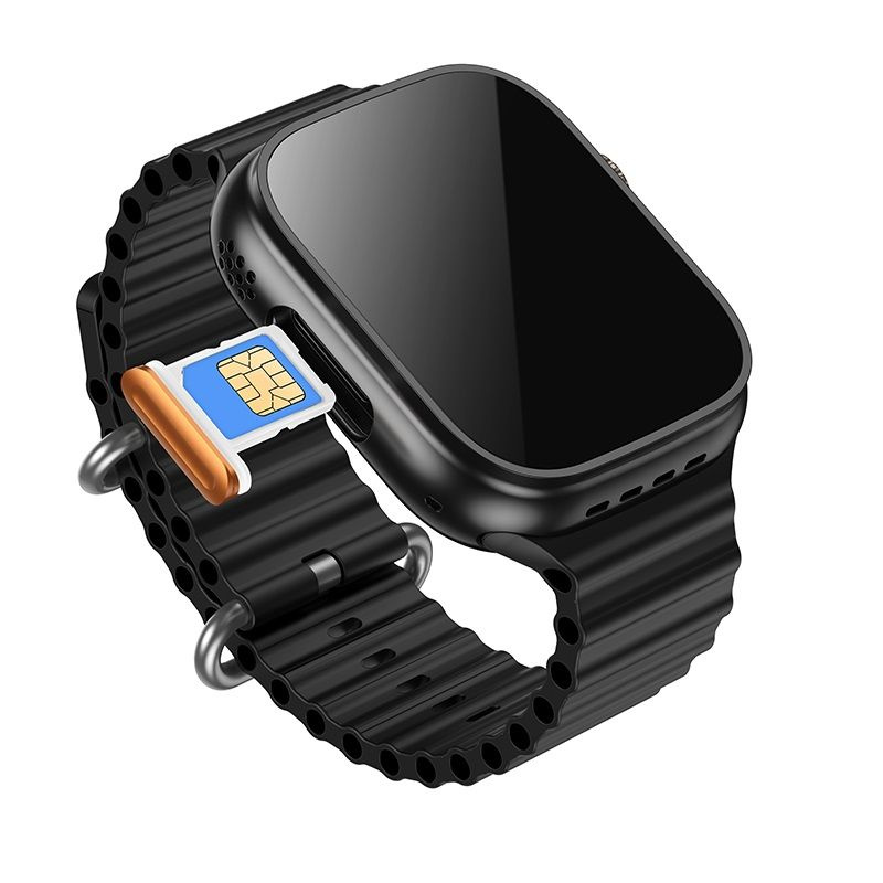 Viedpulkstenis Hoco 1,96" TFT 4G ar zvanu funkciju DYD01 melns