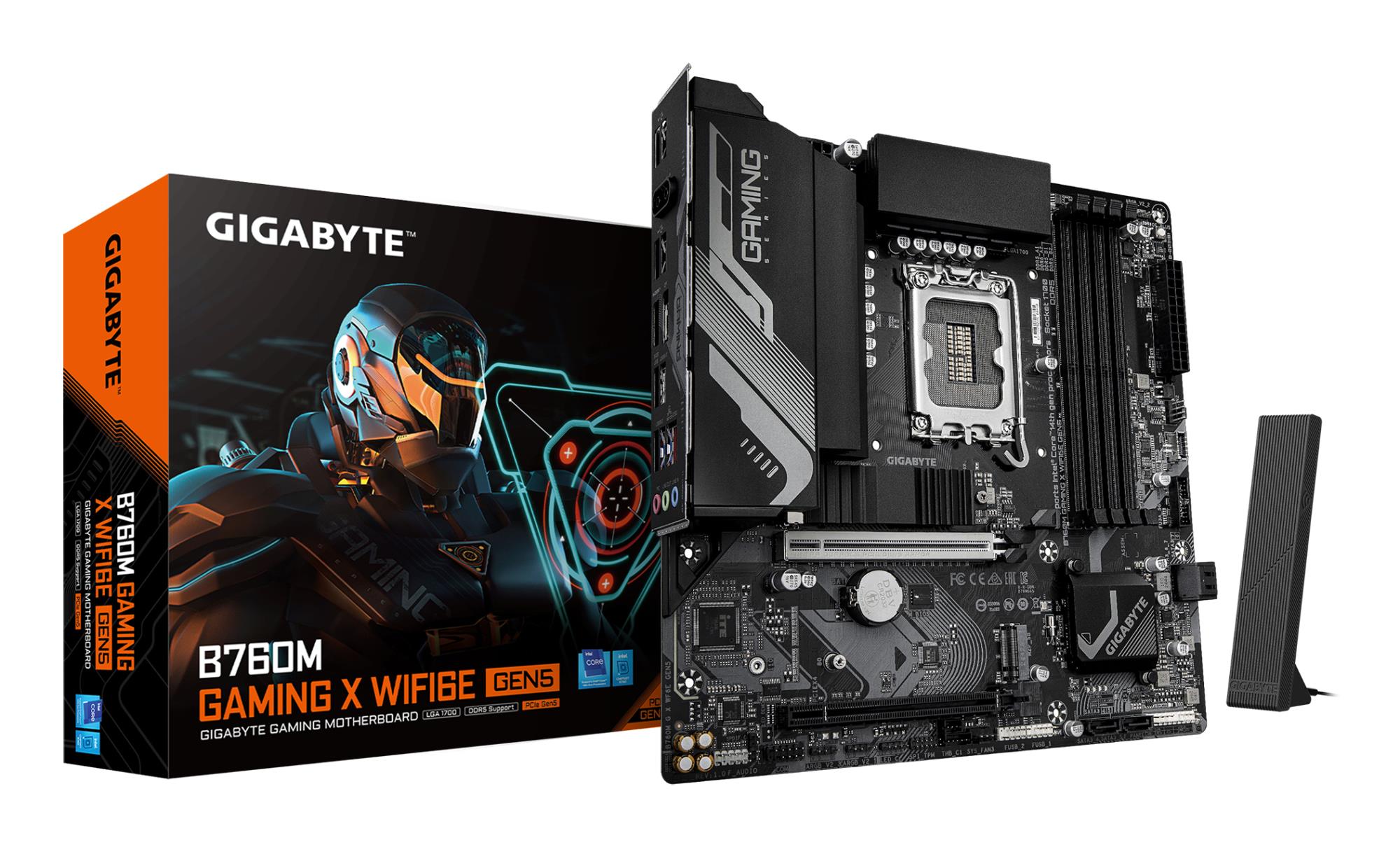 Mātesplate GIGABYTE Intel B760 LGA1700 Micro-ATX DDR5 4 sloti