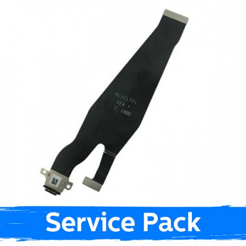 Charging Port Saderīgs ar Huawei P20 Ar Flex / Plata 100% Original (Service Pack)