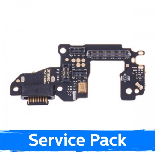 Charging Port Saderīgs ar Huawei P30 Ar Flex / Plata 100% Original (Service Pack)