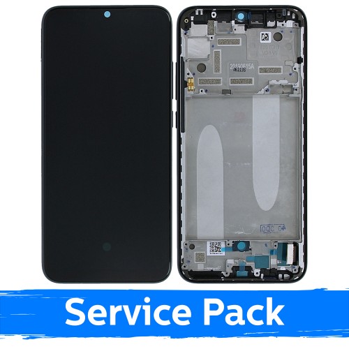 LCD Displejs Saderīgs ar Xiaomi Mi A3 Ar Frame / Kind of Pelēks / (Service Pack)