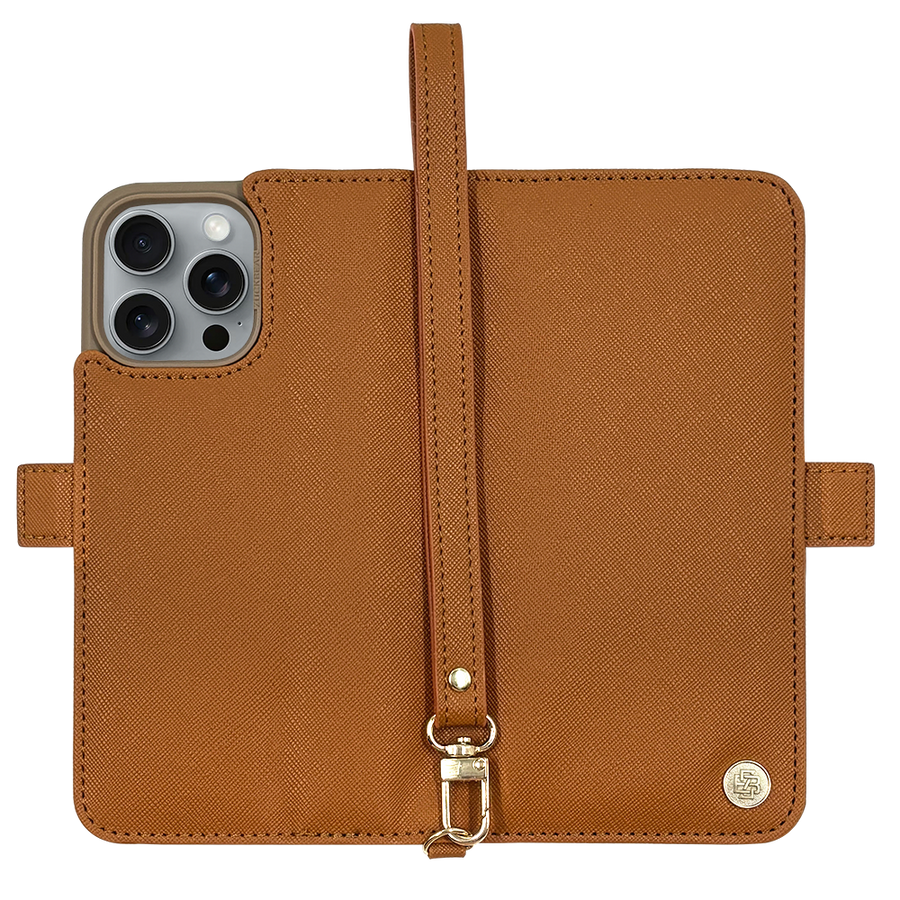 ZUCK BEAR GAVIN FOLIO IPHONE 16 PRO MAX BRŪNS