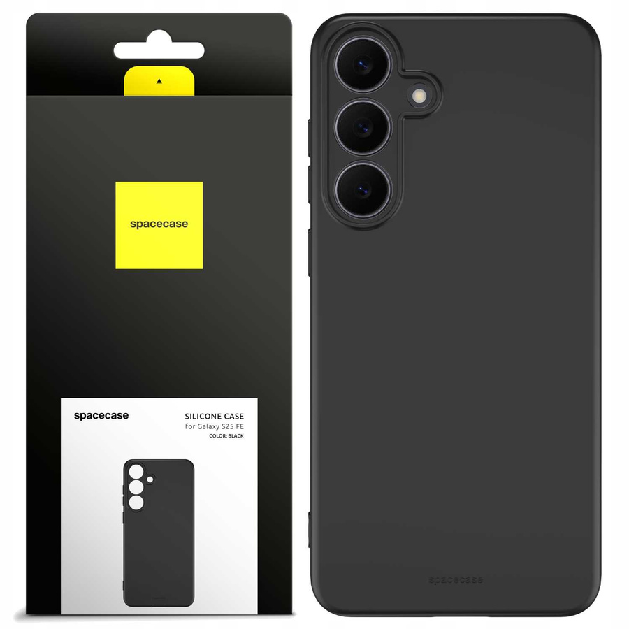 Spacecase Maciņš Silicone 3.0 Galaxy S25 FE melns