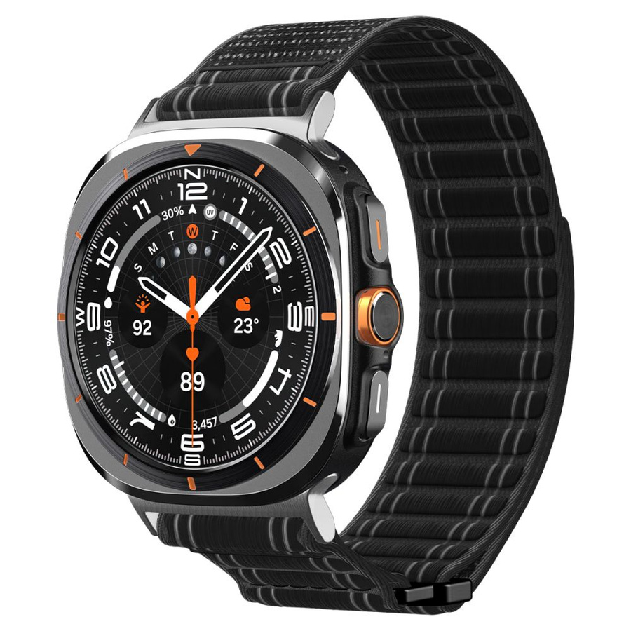SPIGEN WBF0 siksniņa SAMSUNG GALAXY WATCH ULTRA 2024 / 2025 (47 MM) melns
