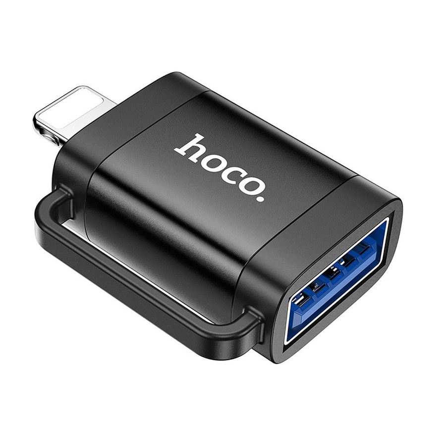 OTG adapteris Lightning uz USB A Hoco UA31A melns