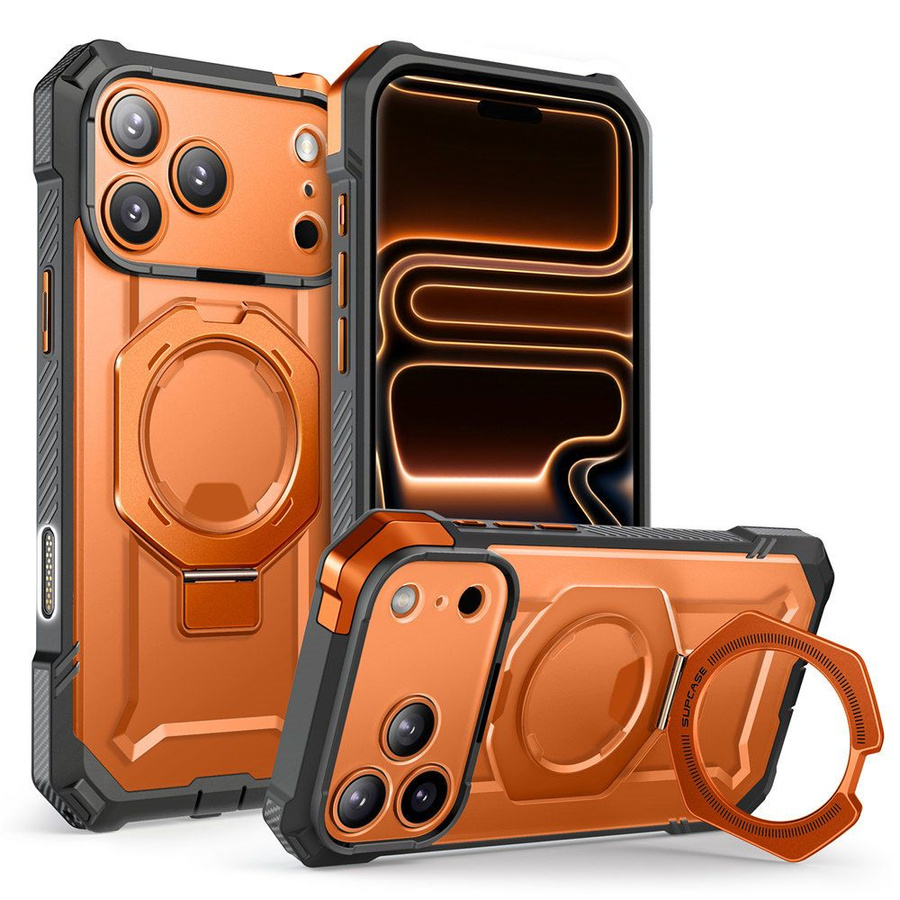 SUPCASE UB GRIP MAG MAGSAFE IPHONE 17 PRO caurspīdīgs/koraļļu