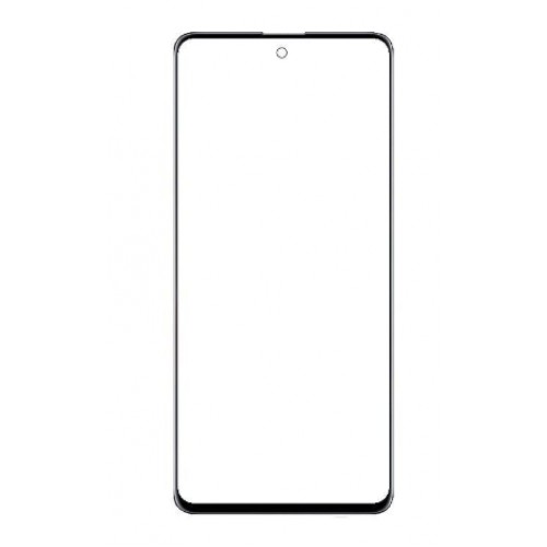 Outer Screen Glass Saderīgs ar Samsung A715 A71 2020 Melns Original