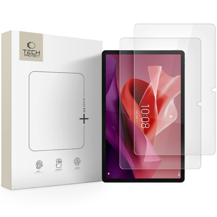 Rūdīts stikls TECH-PROTECT GLASS FIT+ 2 gab. LENOVO TAB P12 / IDEA TAB PRO / YOGA TAB PLUS 12.7 TB-370 / TB-373 / TB-520 caurspīdīgs
