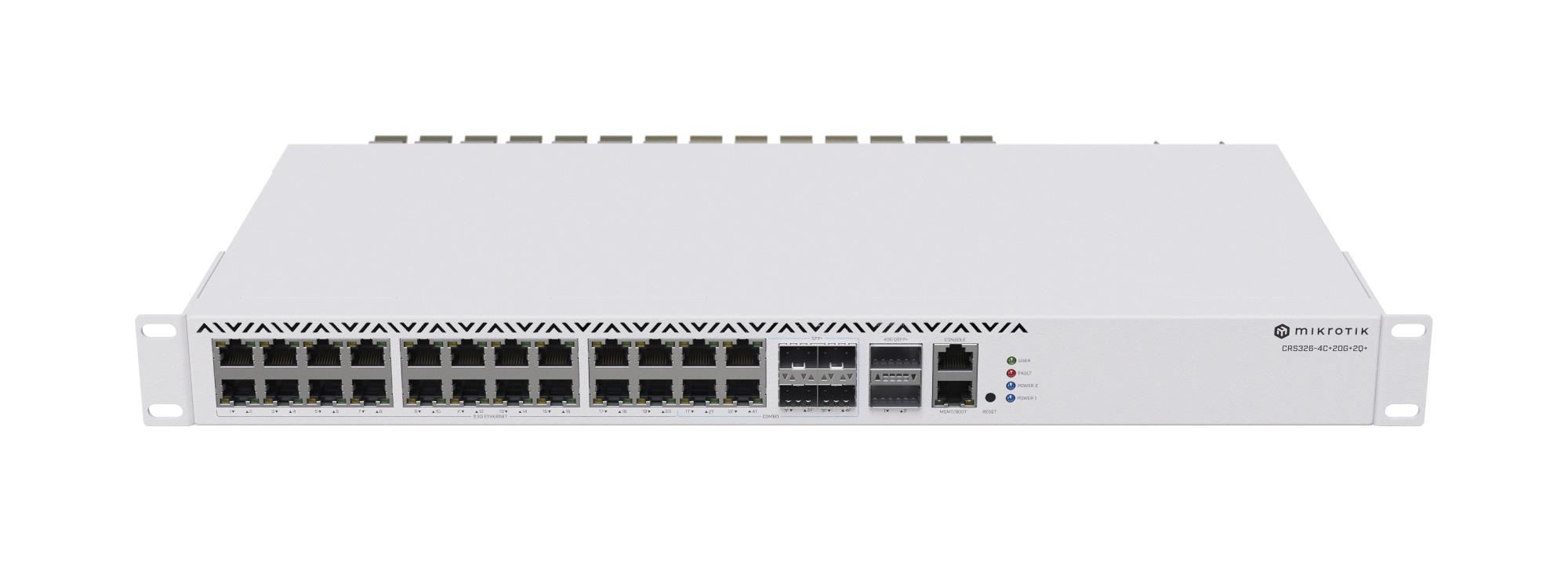 Komutators MIKROTIK CRS326-4C+20G+2Q+RM Rack 4xSFP+