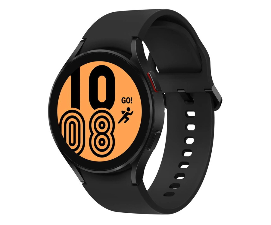 [OUTLET] Samsung Galaxy Watch4 44mm BT R870N Black ar gumijas siksniņu Black Grade B