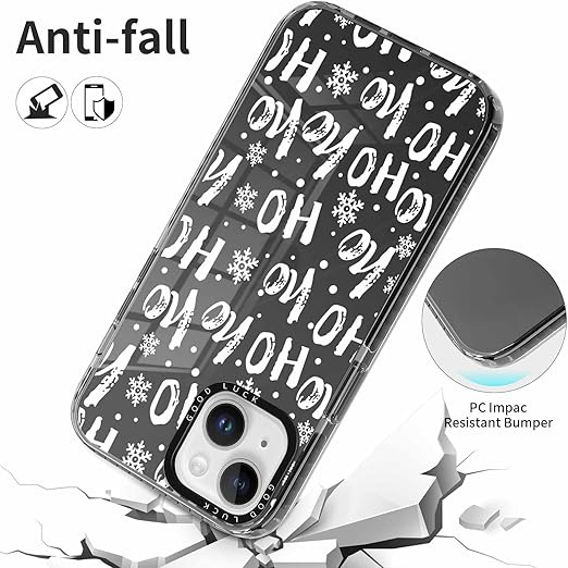 Pnakqil Christmas Maciņš iPhone 16 Pro Ho! ho! Melns