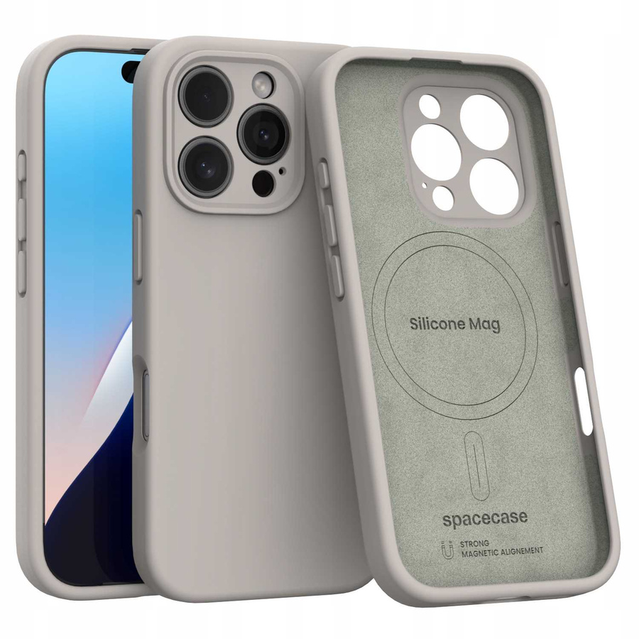 Silikona Mag futrālis iPhone 16 Pro akmeņu