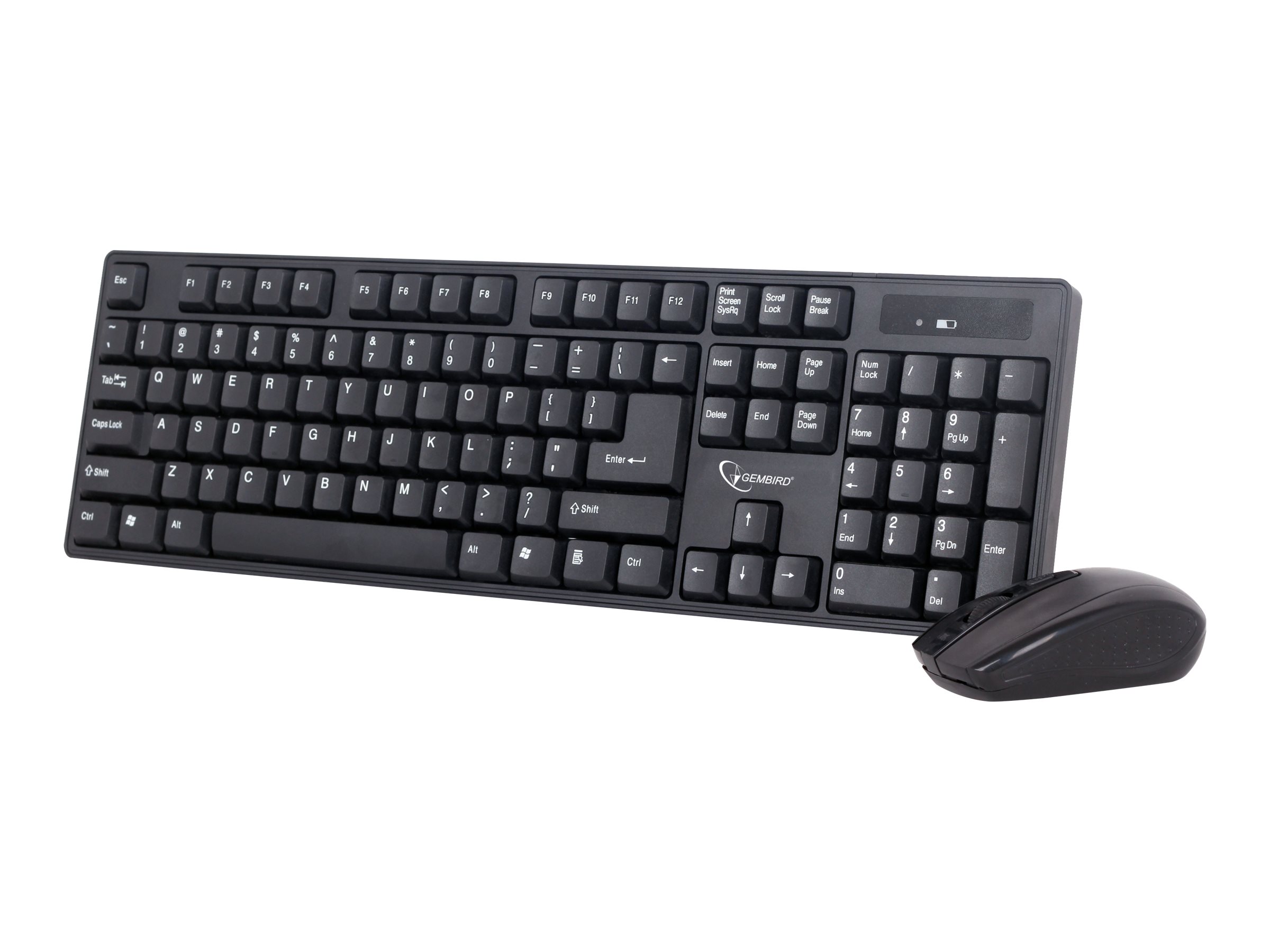 GEMBIRD KBS-W-01 Bezvadu Komplekts ar Tastatūru un Peli