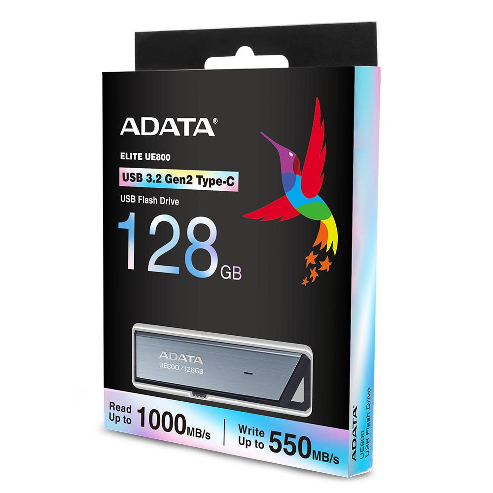 USB-C zibatmiņa ADATA 128GB sudrabs