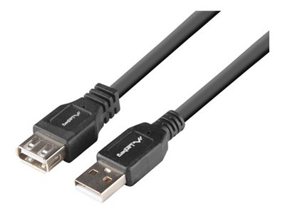 Lanberg CA-USBE-15CU-0018-BK USB pagarinājuma kabelis melns