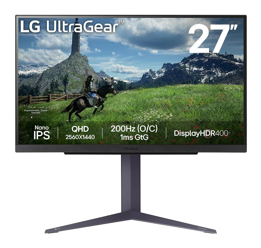 Monitors LG 27" IPS 2560x1440 180Hz 1 ms 27GS85Q-B