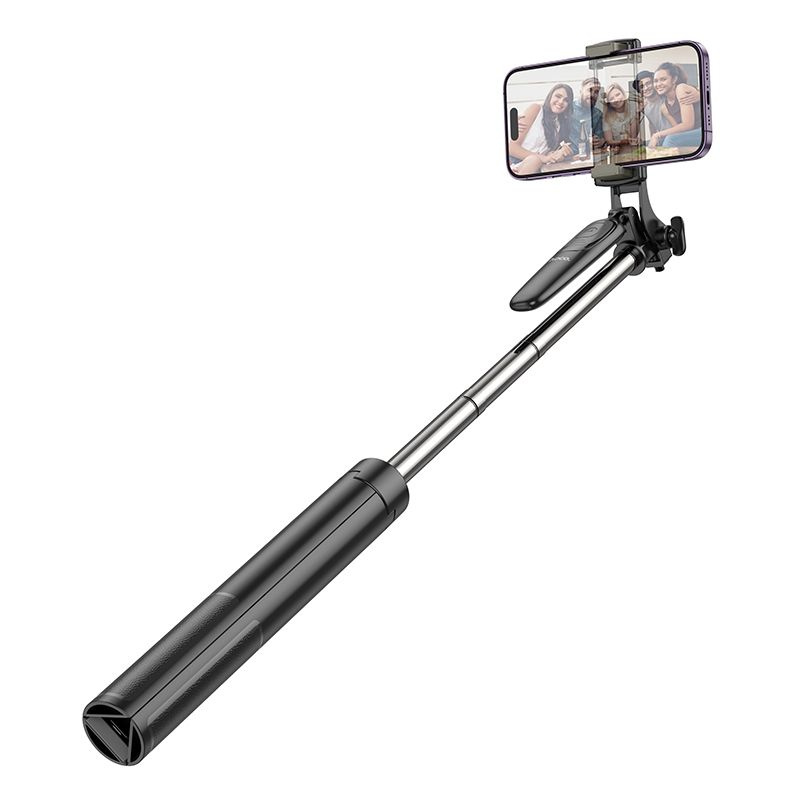 Selfija nūja-statīvs Hoco tripod ar bezvadu pulti K19 melns