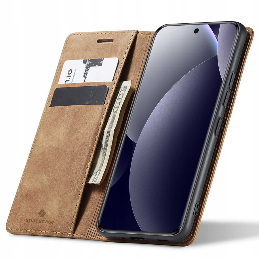 Spacecase Etui Wallet POCO M8 Pro 5G/RM Note 15 Pro+ 5G light brown
