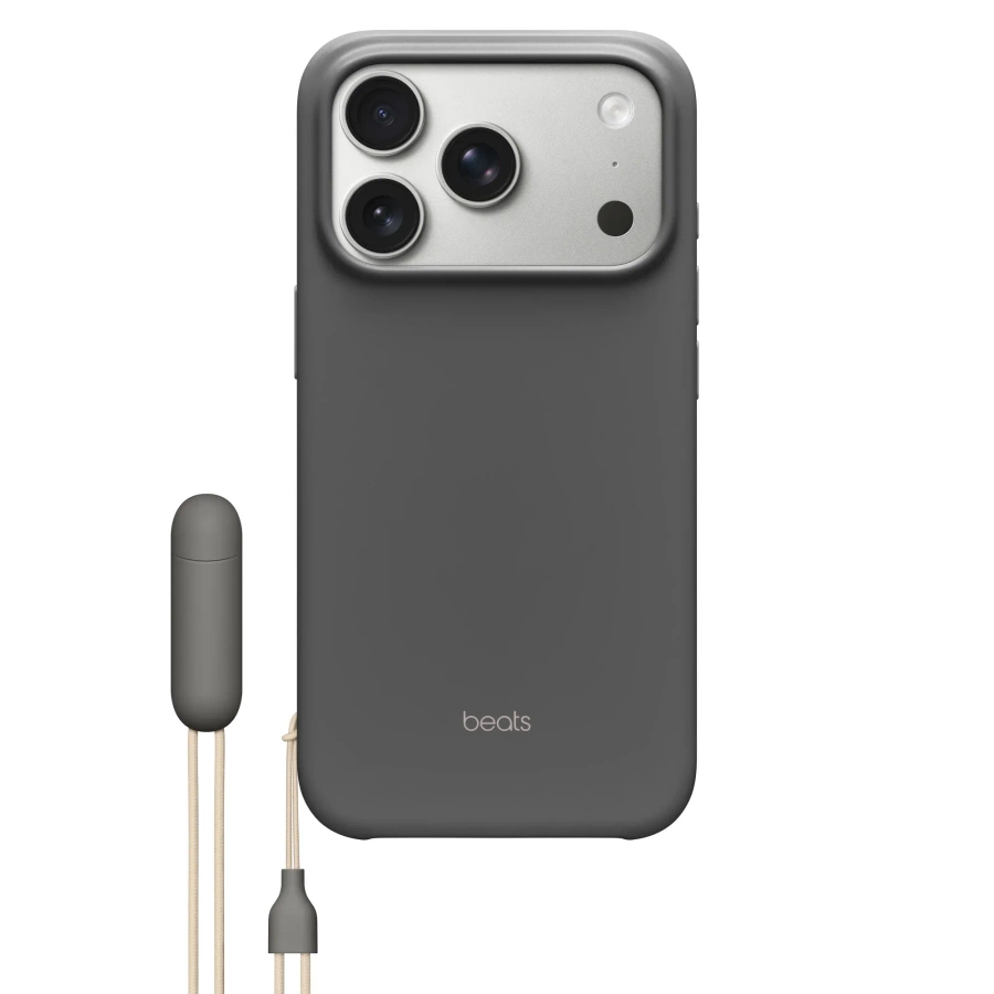 Beats iPhone 17 Pro maciņš ar statīvu, MagSafe un kameras vadību — Granite Gray MGY74LL/A, bez iepakojuma