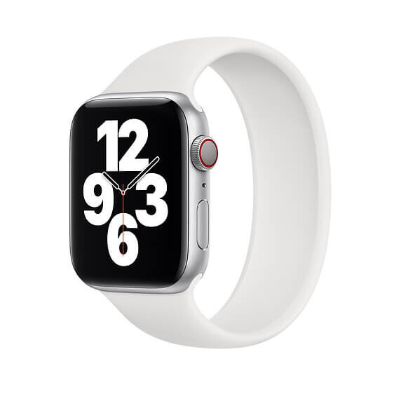 APPLE SIKSNIŅA APPLE WATCH SOLO LOOP 45MM SIZE 8 WHITE bez iepakojuma