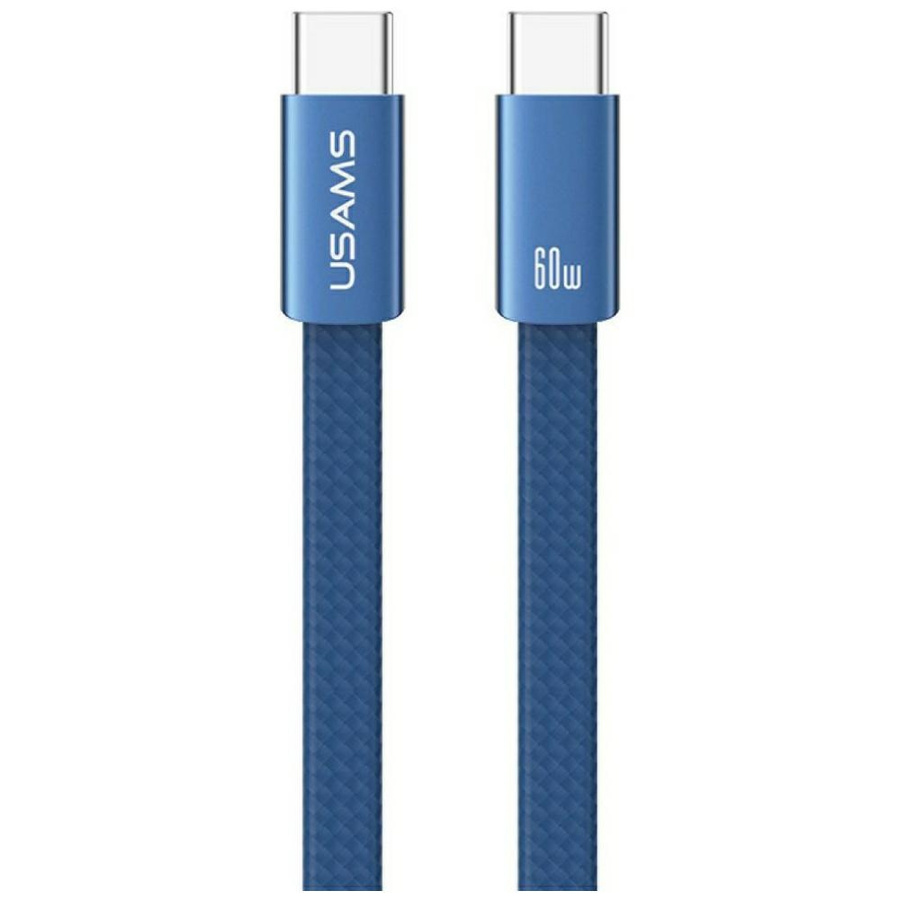 Kabelis USAMS U96 60W USB-C uz USB-C 1.2m zils