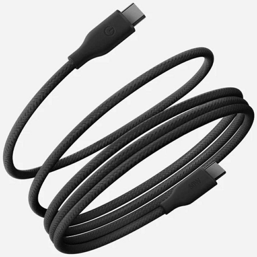 Kabelis Energea Helix 60 USB-C uz USB-C magnētisks 480Mbps 60W 1.5m melns