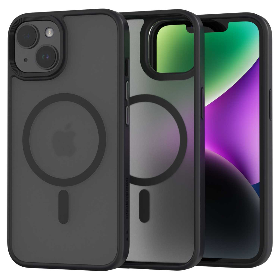 Spacecase Maciņš Hybrid Mag iPhone 14 melns