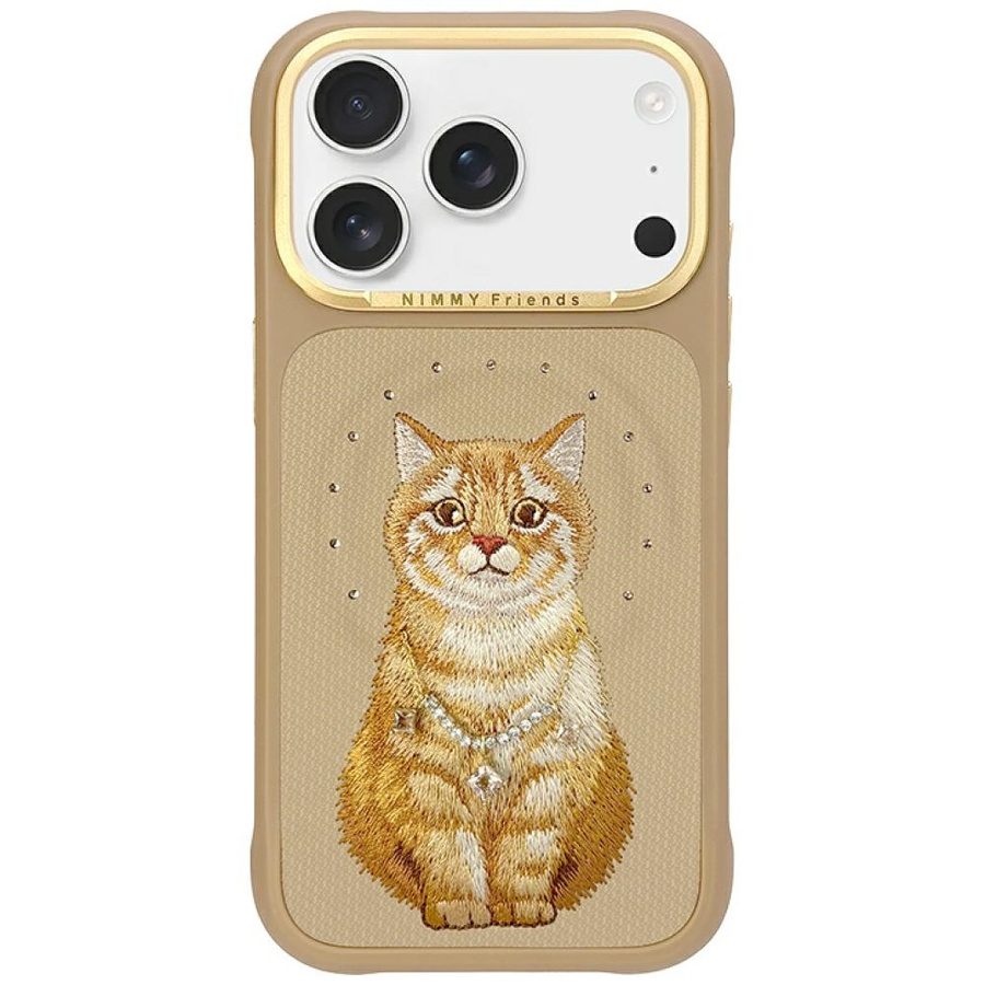Nimmy Lucky Fashion Cat MagSafe maciņš iPhone 17 Pro Max brūns