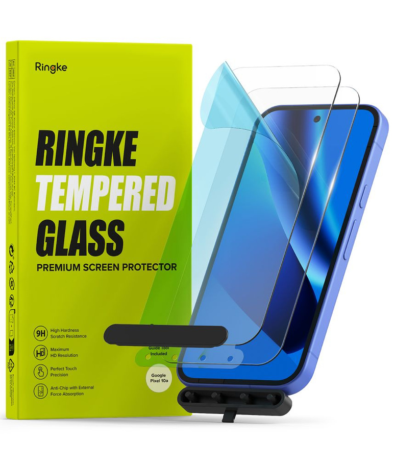 RINGKE TEMPERED GLASS 2-PACK GOOGLE PIXEL 10A rūdīts stikls caurspīdīgs