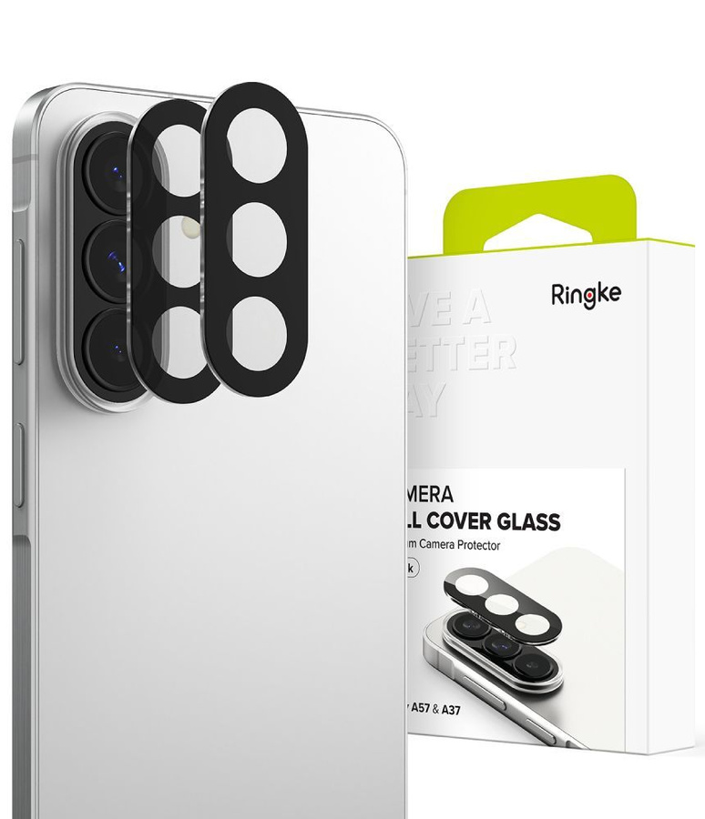 Kameras aizsargs RINGKE CAMERA FULL COVER 2-PACK GALAXY A37 / A57 5G melns