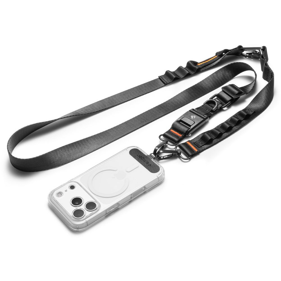 SPIGEN DA30M UNIVERSAL LANYARD STRAP CROSSBODY melns