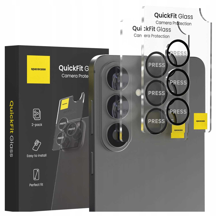 Kameras aizsargstikls QuickFit Camera Galaxy S26/S26+ melns