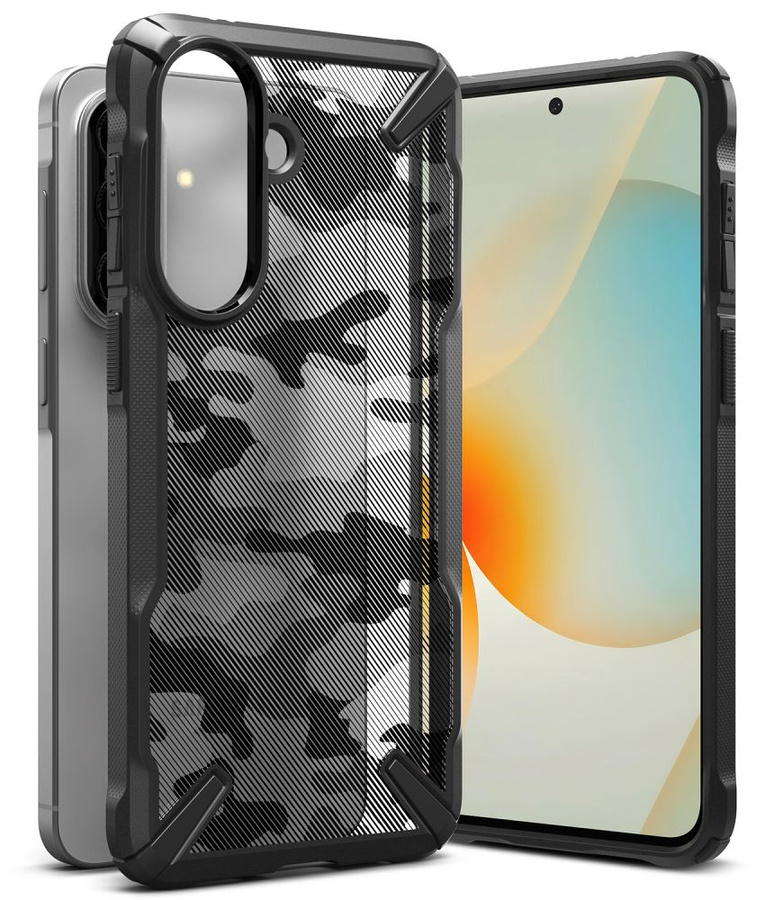 RINGKE FUSION X GALAXY A57 5G CAMO melns