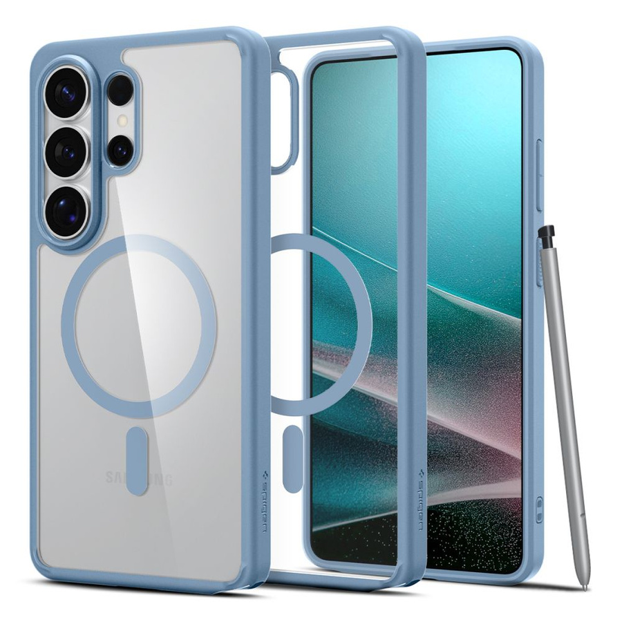 SPIGEN ULTRA HYBRID MAG MAGSAFE GALAXY S26 ULTRA gaiši zils