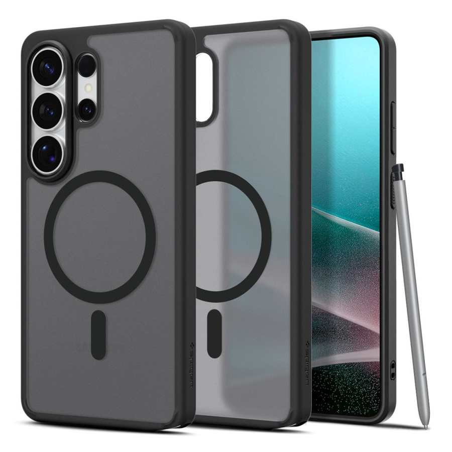 SPIGEN ULTRA HYBRID MAG MAGSAFE GALAXY S26 ULTRA sarmains melns