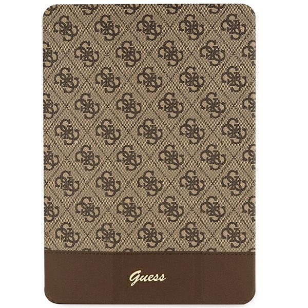 Guess 4G Stripe Allover case for iPad 10.2" - brown