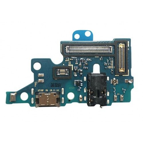 Charging Port Saderīgs ar Samsung A715 A71 2020 ar Flex / Plata OEM