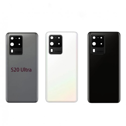 Aizmugurējais vāciņš Saderīgs ar Samsung G988 S20 Ultra / Cosmic Pelēks / (ar camera lens) OEM